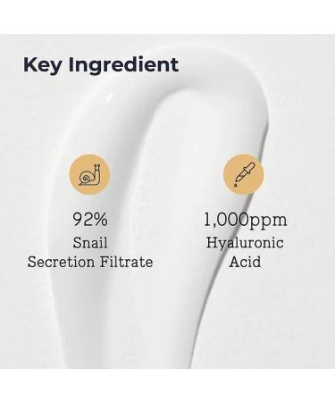 Snail Mucin 92% Moisturizer Cream - Advanced All-in-One Daily Repair Gel for All Skin Types - 100g Skincare Solution - Buy Online on GoSupps.com