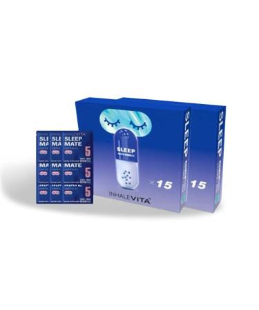 INHALEVITA Melatonin Inhaler Sleep Aid Capsules 30 Count(Device Required)| Fast-Acting with Advanced Absorption| 0.4mg Low Dose, Zero-Sugar| Wake Refreshed, Portable,Non-Habit Forming