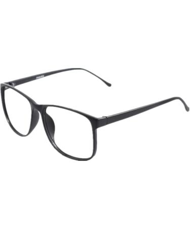 Shiratori Retro Round Nerd Blue Light Blocking Glasses - Bright Black - Buy Online on GoSupps.com