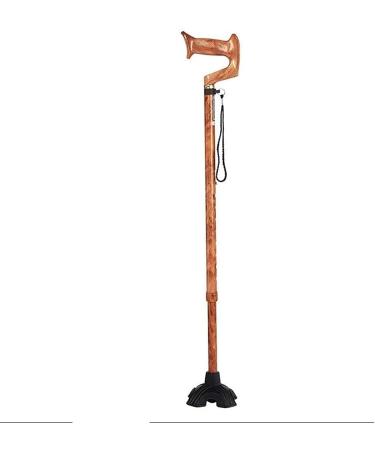 Canes Cane Elderly Crutches Solid Wood Walking Stick Anti Skid Walker Bend 7" Handle Length 88 cm Can Be Truncated As Needed Bathing in Sunlight