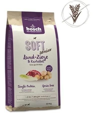 Buy Bosch HPC Soft Senior Goat & Potato - Grain-Free Half-Moist Dog Food for Older Dogs - 1 kg Pack - Single Protein All Breeds - International Shipping - Buy Online on GoSupps.com