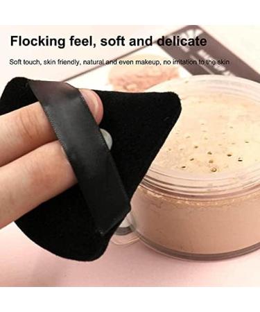 Washable Triangle Shape Powder Puff Mini Cosmetics Soft Cotton Face Powder Lightweight Puff Makeup Tools Beauty Puff Sticking Evenly Cosmetic Tools (Triangle Black_3pcs) - Buy Online on GoSupps.com