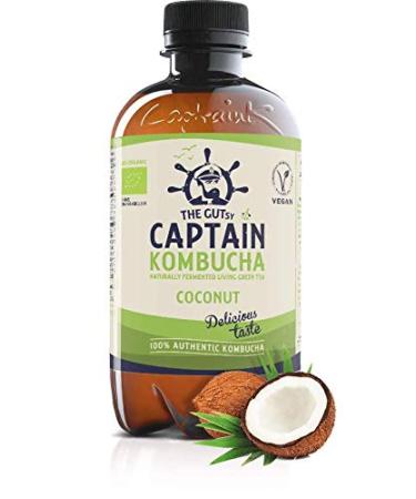 Gutsy Captain Kombucha - Raw Vegan Kombucha Tea with Live Cultures (12 x 400ml Mix Box) - No Preservatives Unpasteurized International Shipping - Buy Online on GoSupps.com