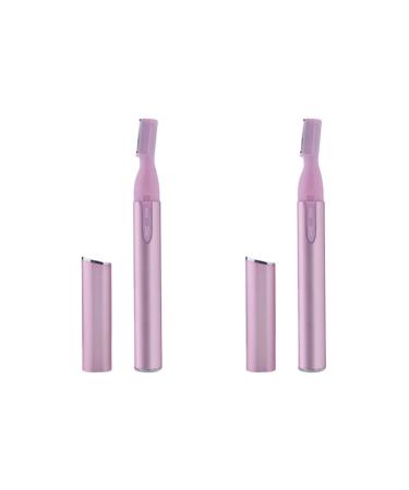 FRCOLOR 2pcs Eyebrow Shaper Razor Face Hair Remover Eyebrow Makeup Tool Eyebrow Shaving Tool Electric Eyebrow Trimmer Eyebrow Shaving Razors Men and Women Shave Eyebrow Trimming 13*1.4cmx2pcs As Shownx2pcs