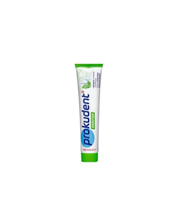 Prokudent toothpaste 1 x 125 ml protects against caries & plaque contains natural herbal extracts caries protection by sodium fluoride