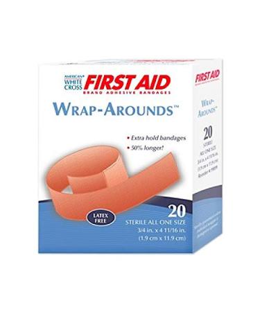 Wrap-Arounds Flexible Fabric Bandages  3/4 X 4 11/16  Box of 22