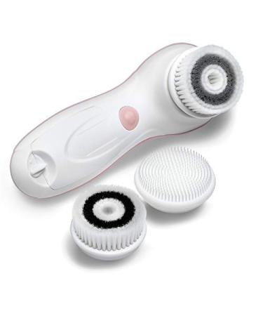 Fancii Waterproof Facial Cleansing Spin Brush Set - 3 Exfoliating Heads for Gentle Exfoliation and Deep Scrubbing - Complete Face Spa System (Blush) - Buy Online on GoSupps.com