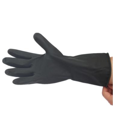 Buy XL Black Household Rubber Cleaning Gloves | Reusable Kitchen & Garden Gloves for Work & Car Wash - Buy Online on GoSupps.com