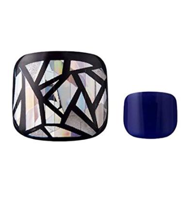 KISS imPRESS Gel Navy Blue Pedicure Nails - Mai Tai | Easy Press-On for Toes - Buy Online on GoSupps.com