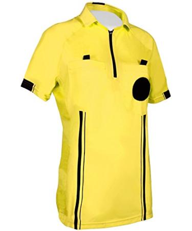 New! Women's Pro Soccer Referee Jersey Yellow XS (Chest: 32-34")