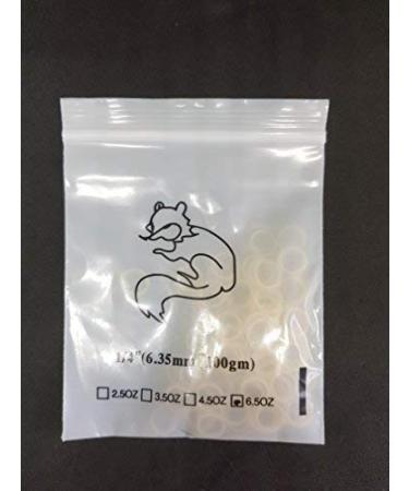 Fox Class II Clear Orthodontic Latex Hair Ties Retainer Bands 6.5 oz 1/4
