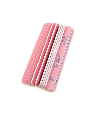 Premium Pink Nail Files and Buffers 7 Inches Long 12 Pack - Washable Emery Boards 280/320 Grit - Light Pink Design - Buy Online on GoSupps.com