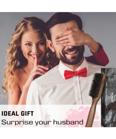 BFWood Men's Boar Bristle Hair Brush - Pure Wild Bristles for Detangling & Styling - Buy Online on GoSupps.com