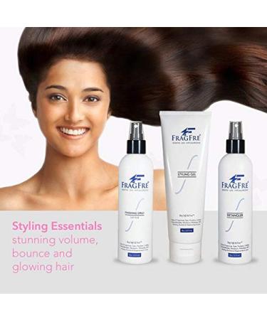 Hair Styling Set for Sensitive Skin 8 oz/ea (3-Pack Gift Set) - Detangler-Styling Gel-Finishing Spray - Fragrance Free Paraben Free Hypoallergenic - No Burning or Itching Hair Styling - Vegan - Buy Online on GoSupps.com