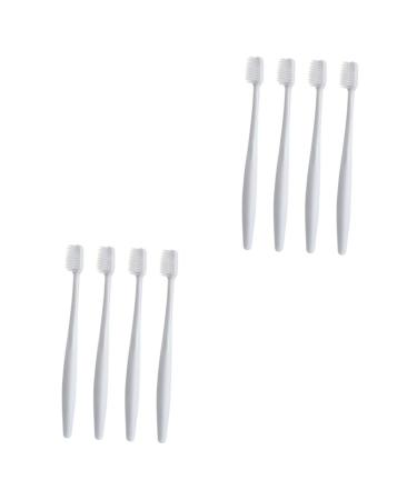 Minkissy 8 STK Environmentally friendly toothbrush brass toothbrush toothbrush with soft bristles tooth hygiene oral hygiene women's toothbrushes bristle toothbrush household department store needs stock