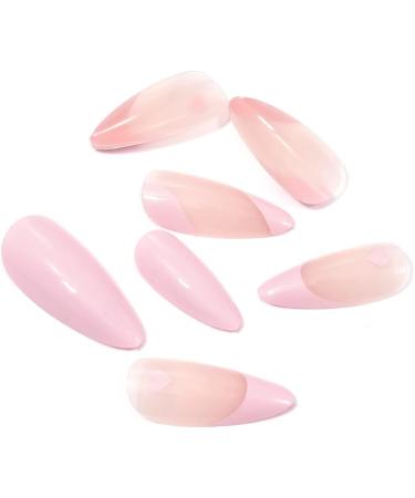 French False Nails Pink Heart Press on Nails Ballerina Acrylic Stick on Nails Almond Fake Nails 24pcs for Women and Girls (Color : Pink Size : Hearts) - Buy Online on GoSupps.com