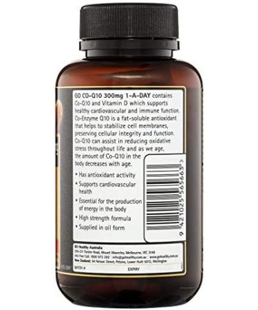 CoQ10 Ubiquinol 100mg - 60 Vegetarian Capsules for Heart Health & Energy Support | Shop Internationally - Buy Online on GoSupps.com