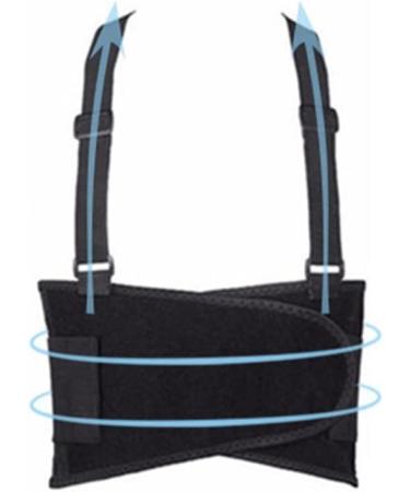 Enpap Orthopedic Rear Belt - Anti-Waist Composition Non-Slip Intervertebral Disc Shoulder Strap in Black X-Large | International Shipping Available - Buy Online on GoSupps.com