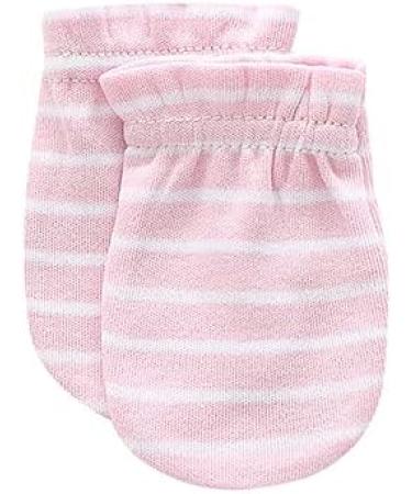 Cotton Scratch Mittens 5-Pack for Newborn Baby Boys & Girls 0-6 Months - Pink - Buy Online on GoSupps.com