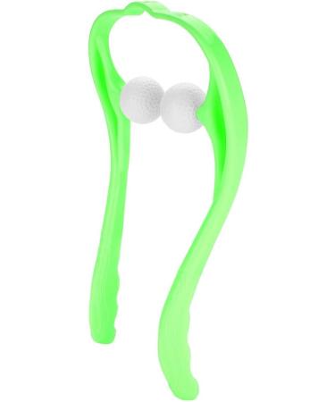 Neck Massager & Scooter Ball - Self-Massage Tool for Shoulder & Back Pain Relief (Green) | International Shipping - Buy Online on GoSupps.com