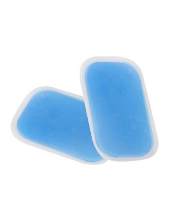 Beaupretty 30 pieces leaf gel pads for belly fitness devices replacement gelpads for abdominal stimulators Fitness matte fitness pads massage pads jelly fitness sticker gel-pad patch 30PCs blue