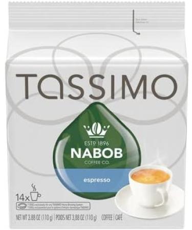 Tassimo Nabob Espresso Single Serve T-Discs 110g (5 Boxes of 14 T-Discs) & Carte Noire Long Espresso Single Serve T-Discs 110g (5 Boxes of 14 T-Discs) Coffee + Serve T-Discs Espresso 14 Count (Pack of 5) - Buy Online on GoSupps.com