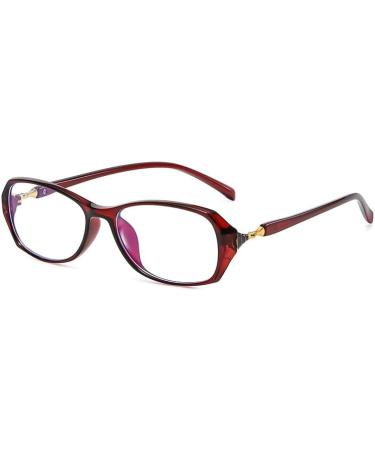 Shop Iynwbjts Anti-Blue Light Reading Glasses for Women - Ultra-Light Korean Fashion High Definition for All Ages | 1.00 Red - Buy Online on GoSupps.com