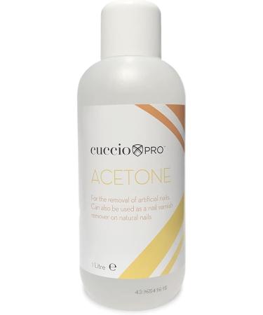 Cuccio 1 Litre Acetone and 200 Lint Free Nail Wipes Gel Removal Kit White - Buy Online on GoSupps.com