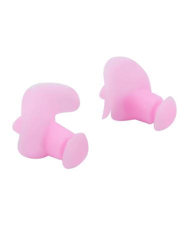 Swimming Ear Plugs 1 Pair Soft Gel Ear Plugs Soft Comfortable Reusable Silicone Ear Plugs for Kids Adults Showering Bathing Snorkeling ( Bulk) Pink Bulk