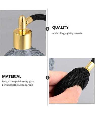 SCOLAND Vintage Perfume Spray Bottle 100ml Refillable Perfume Glass Empty Crystal Bottle with Long Tassel (Black) - Buy Online on GoSupps.com