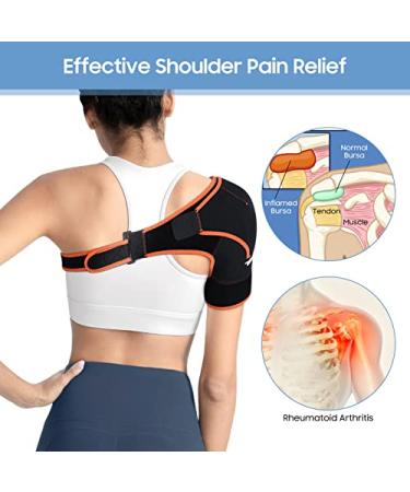 Adjustable Shoulder Brace Support for Rotator Cuff Compression - Ideal for Fitness & Training Exercises - Shoulder Brace 02 - Buy Online on GoSupps.com