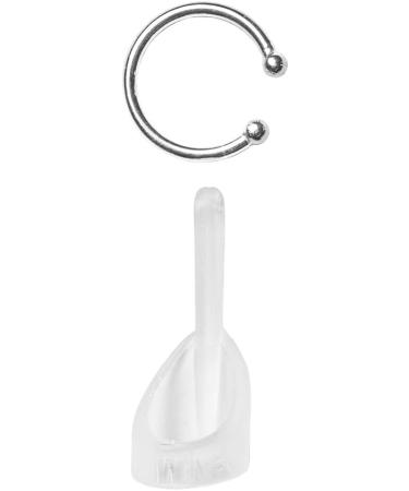 Deafmetal USA Retention Hearing Aid Cuff & Silicone Holster - Secure BTE/RIC Hearing Aids & Cochlear Implants - Silver - 1 Ear Attachment - Buy Online on GoSupps.com