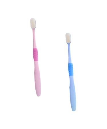 Lurrose 4 pieces soft toothbrush brisk toothbrush micro handwear toothbrush with super soft bristle couple toothbrush toothbrush gift clean soft fur man