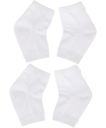 Housoutil 6 Pairs Spa Socks for Dry Feet Toeless Spa Socks Feet Cracked Socks Feet Care Socks Heel Sleeves Protectors Spa Gel Socks Gel Lined Socks Women's Anti Cracked Feet White Heel Socks - Buy Online on GoSupps.com