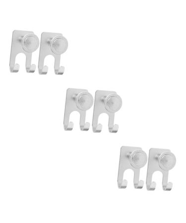 Zerodeko 6 pcs no hook bathing towel razor holder for the bathroom razor hook for shaving hooks storage shaving razor bart shaver man electrical wing barbecue aluminum alloy