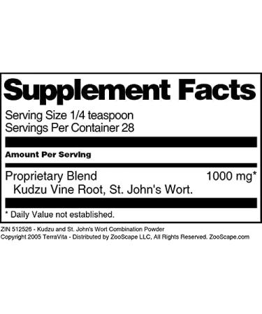 Kudzu and St. John's Wort Combination Powder (1 oz ZIN: 512526) - 3 Pack - Buy Online on GoSupps.com