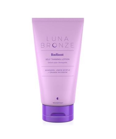 RADIANT Sunless Hydrating Instant Self Tan Lotion - Organic Vegan Tanner Natural Olive Finish 5.07 fl. oz