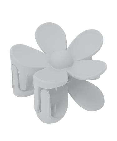Styling Flower Claw Clip Lightweight Large Flower Hair Clip Durable Anti-Slip for Women for Girls (Light Gray)