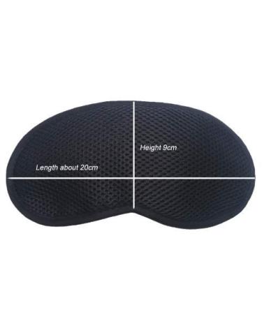 Adjustable Sleep Eye Mask for Men and Women - Travel Rest Aid and Blindfold Eyepatch - Buy Online on GoSupps.com