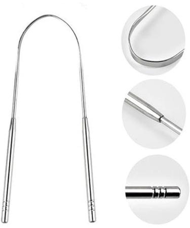 Stainless Steel Tongue Cleaner & Scraper - Ultimate Oral Hygiene Tool for Fresh Breath - Effective Mucosal Cleaning - Buy Online on GoSupps.com