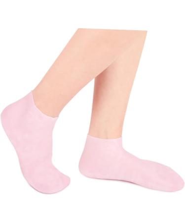minkissy 1 Pair Sock Spa Gel Booties Silicone Gel Skin Protect Soles Skin Soles Moisturizer Moisturizing Heel Sleeves Humidor Gel Heels Lotion Women's Foot Essential Oil Pink Sebs 38X7.5X1cm - Buy Online on GoSupps.com