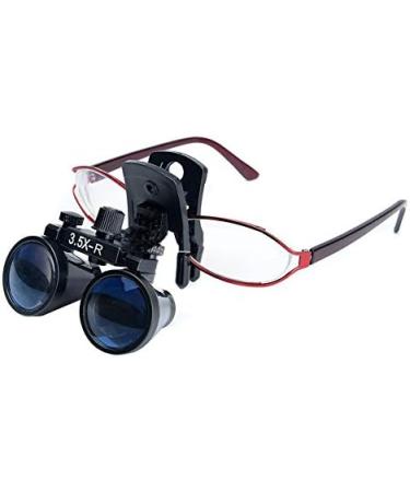 MKDental 3.5x Surgical Medical Binocular Clip Loupes for Regular Glasses - Optimal 280-380mm Working Distance | International Shipping Available - Buy Online on GoSupps.com