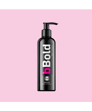 bBold Self Tanning Body Lotion Medium 250ml Enriched with Aloe Vera Cocoa Butter and Vitamin E Professional Fake Tan - Buy Online on GoSupps.com