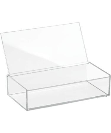 MDesign Large Cosmetics Organizer Box with Lid | Perfect Makeup Storage for Nail Polish & Powder | Transparent Makeup Organizer - Buy Online on GoSupps.com