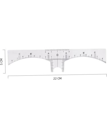 Baluue 20 Pcs Eyebrow Design Ruler Microblading Adhesive Eyebrow Sticker Eyebrow Ruler Tool White Plastic 22x5cmx2pcs Whitex2pcs - Buy Online on GoSupps.com