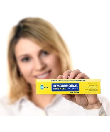 Hemorrhoidal Ointment with Applicator | 2oz Tube | Phenylephrine HCl, Petrolatum, Mineral Oil | Relieves Burning, Itching, Discomfort of Hemorrhoids - Buy Online on GoSupps.com