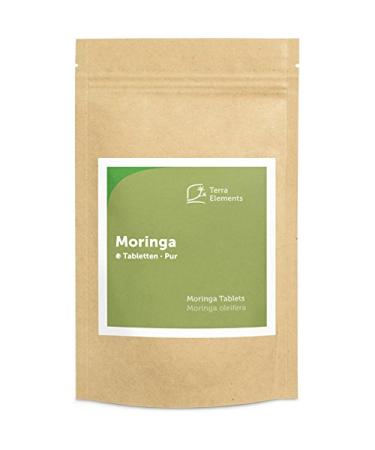 Terra Elements Moringa organic tablets (240 to 500 mg) I 100% pure I vegan I raw quality