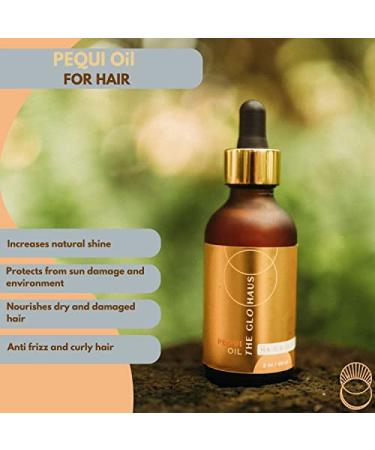 THEGLOHAUS 100% Pure Brazilian Pequi Oil for Hair & Skin - Non-GMO, Undiluted & Unfiltered - Hair Conditioner for Damaged Hair & Anti-Frizz, Skin Oil for Dry Cracked Skin & Anti-Ageing - 4 fl oz - Buy Online on GoSupps.com