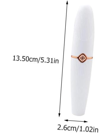 BATHVEVE 1 Piece Womens Hair Remover Durable Eyebrow Trimmer Lightweight Ergonomic White Suitable for Face Lips Chin Cheeks - Buy Online on GoSupps.com