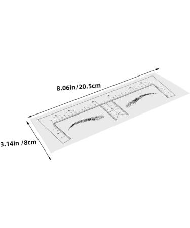 Beavorty Eyebrow Ruler 100pcs Eyebrow Design Ruler Brow Ruler Brow Shaping Template Shape Make up Measuring Ruler Eyebrow Shaper - Buy Online on GoSupps.com